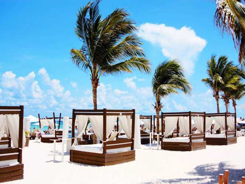 Club de playa en la Riviera Maya