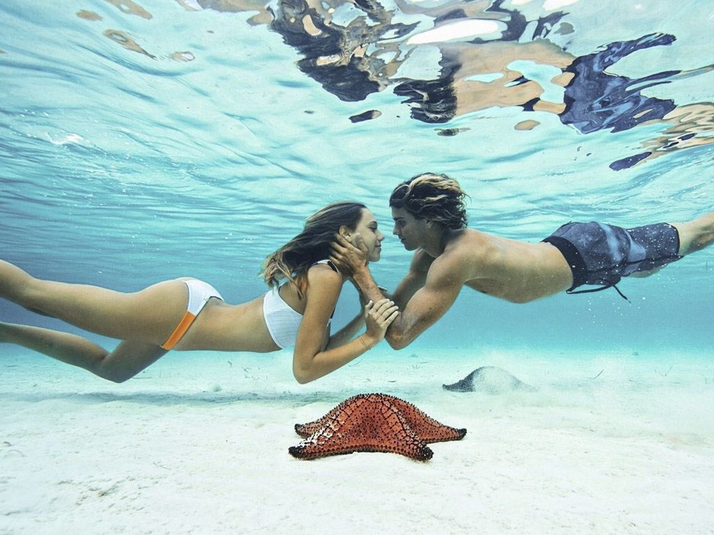 Snorkel en pareja